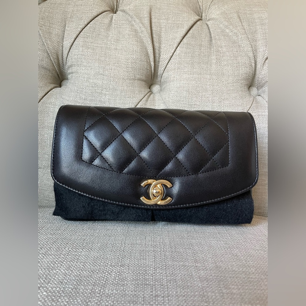 Chanel Small Vintage Diana Reissue Flap Bag Quilted Lambskin